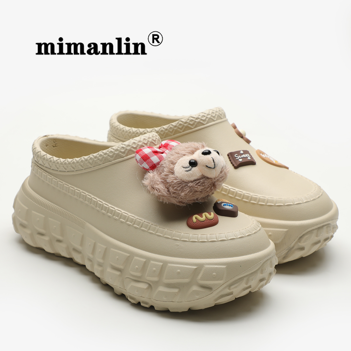 厚底女鞋2025新款春秋外穿防滑防水时尚百搭雨鞋轮胎一脚蹬单鞋子