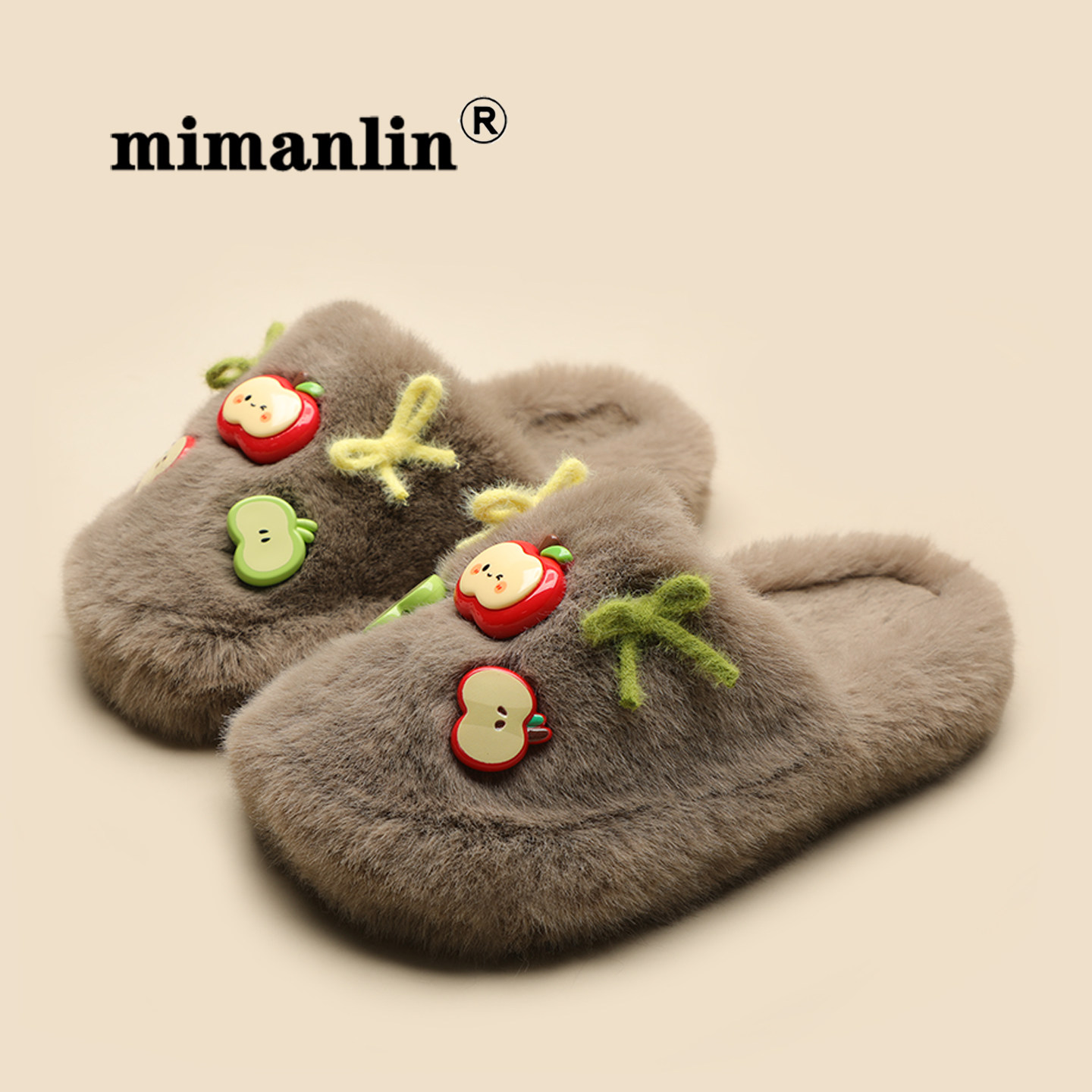 平底毛毛拖鞋女外穿秋冬季软萌可爱居家用外穿舒适包头懒人棉拖鞋,女鞋,毛毛鞋,淘宝优惠券,粉丝福利购,淘宝优惠卷