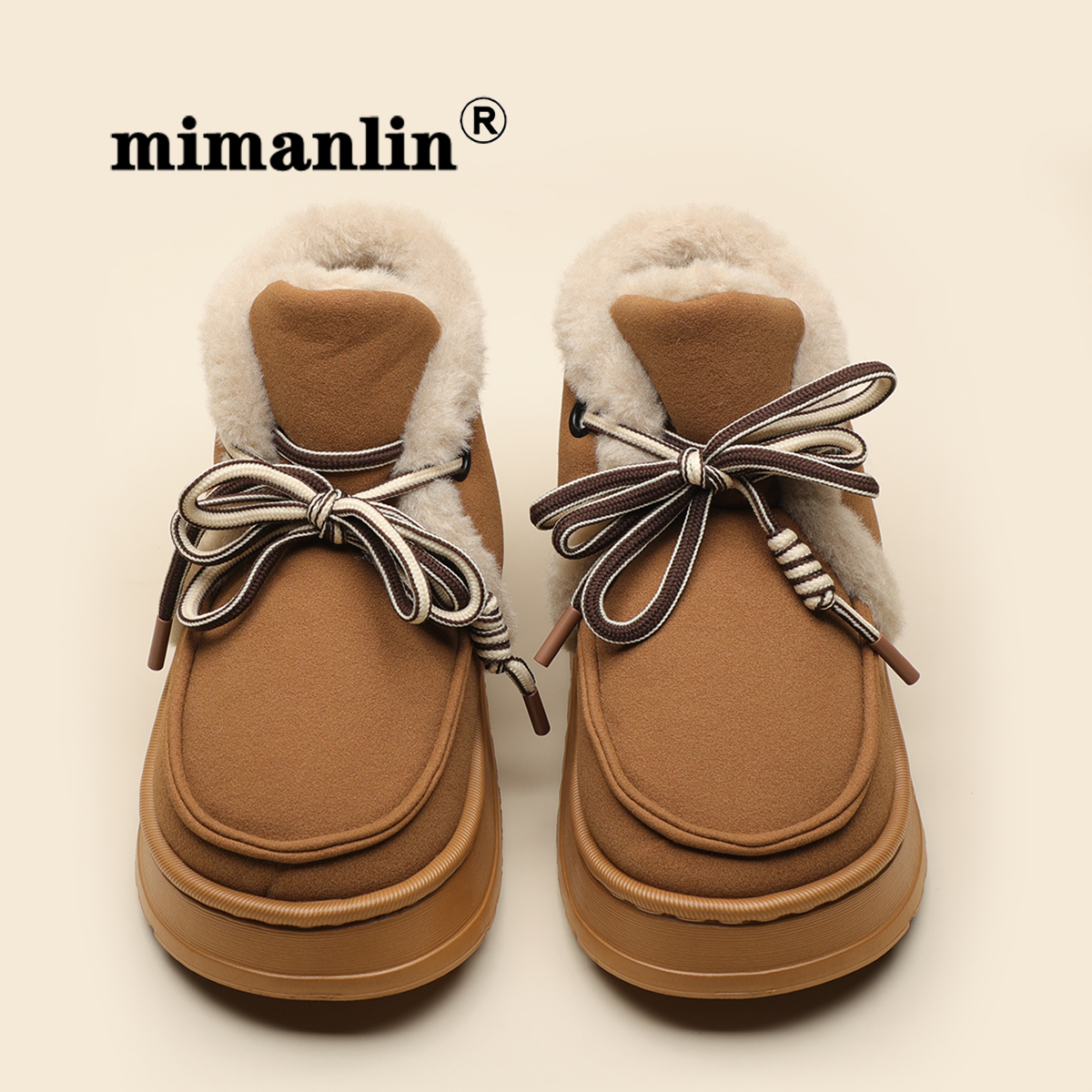 雪地靴女秋冬季新款加绒保暖时尚休闲防滑软底加厚棉鞋高帮棉拖鞋