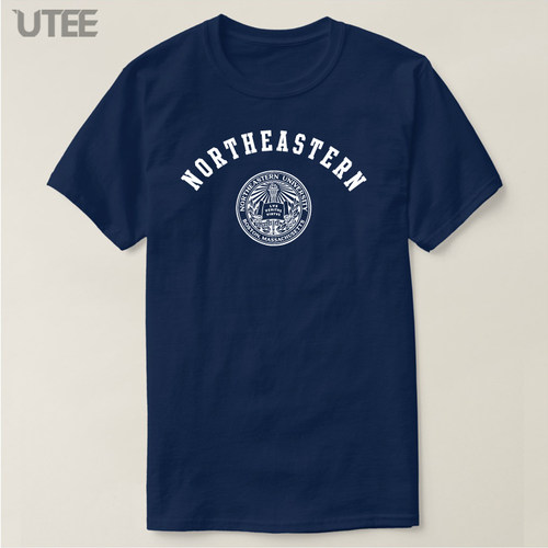 美国东北大学短袖T恤纯棉
