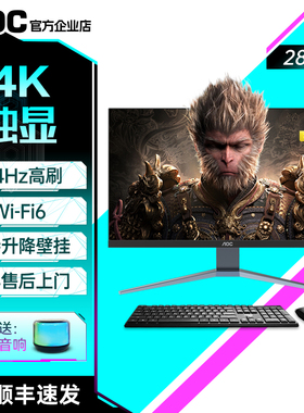 AOC 28英寸IPS 4K 144Hz高刷一体机电脑家用办公独显游戏台式整机