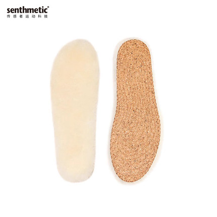 senthmetic纯羊毛鞋垫皮毛一体ugg超软冬季保暖软底男士加厚防寒