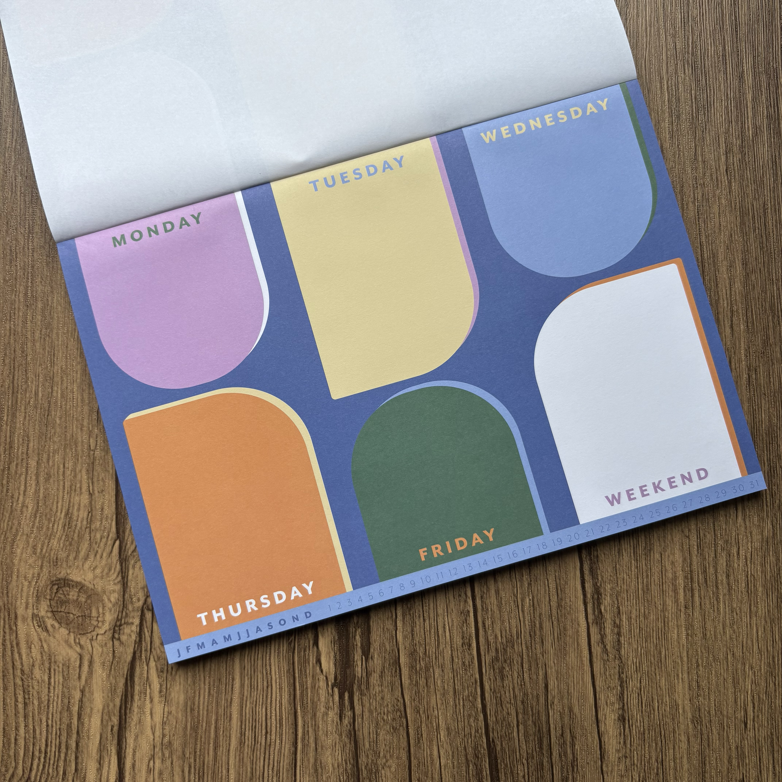 a4周计划本拍纸本无粘性学生用计划本记事本备忘录