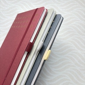 外贸横线本a5记事本简约日记本学生用撞色设计简约风格 米黄护眼纸