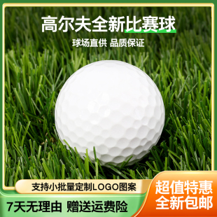 高尔夫球全新室外比赛球彩球空白练习球二层初学者训练按摩球 包邮