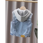 男童牛仔马甲2026春秋新款 背心 儿童马夹小男孩春装