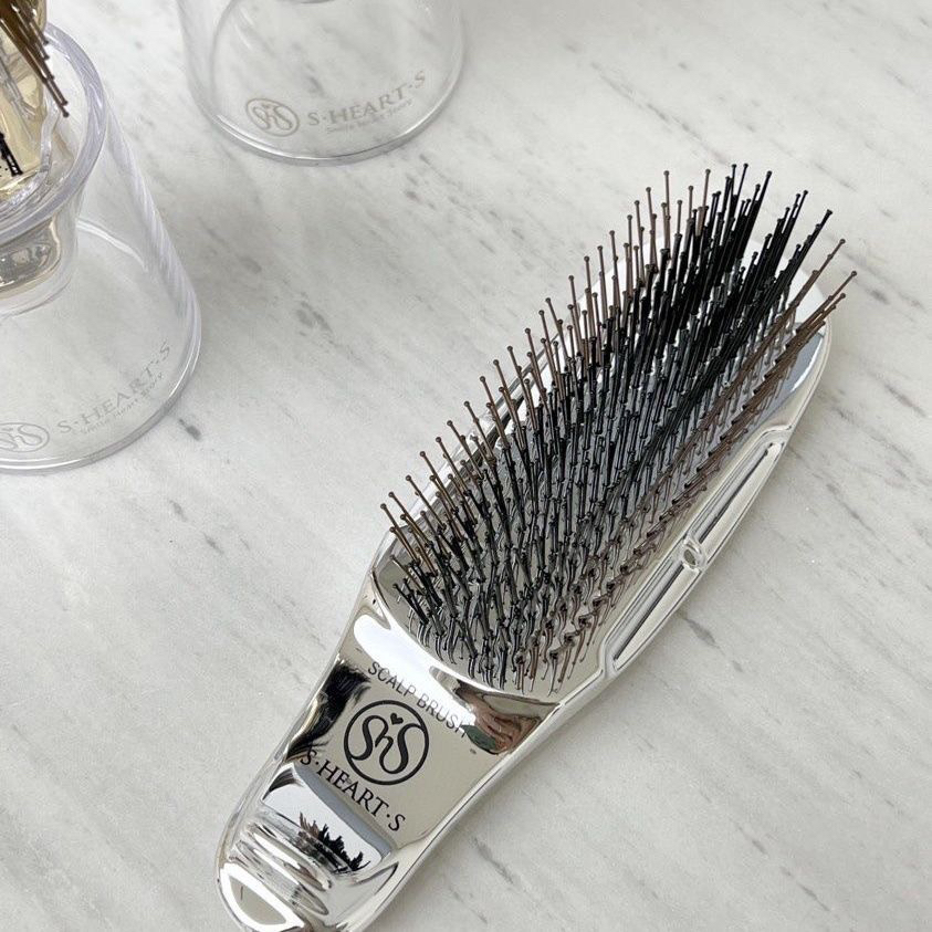 日本高级梳子Scalp Brush S HEART S短柄宙斯梳同款干湿两用
