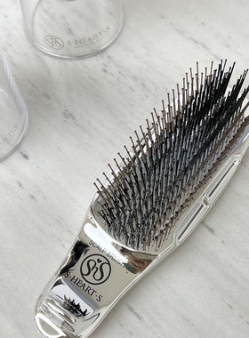 日本高级梳子Scalp Brush S HEART S短柄宙斯梳同款干湿两用