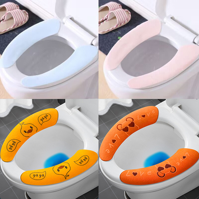 可水洗卡通马桶贴保暖静电坐便垫