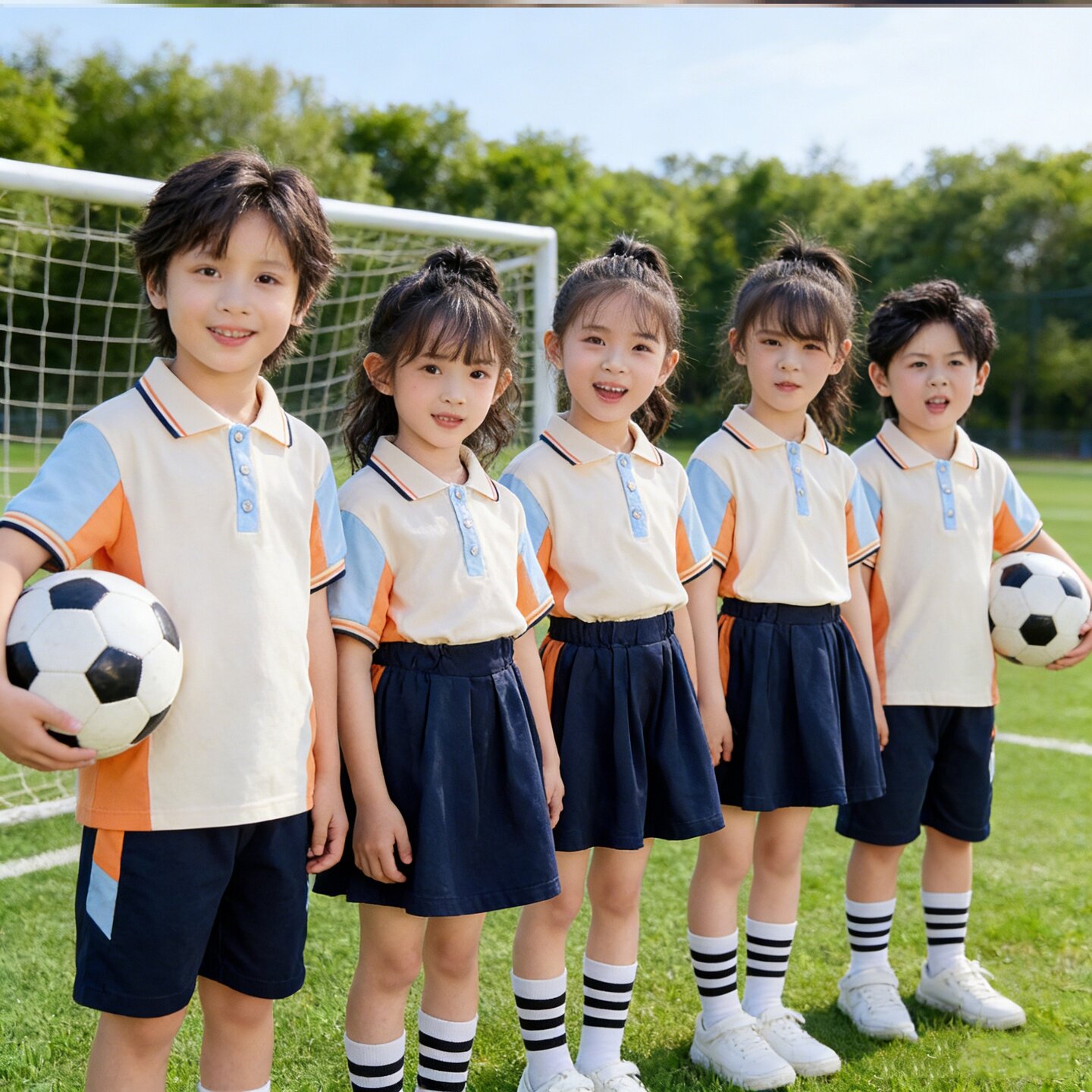 小学生校服运动服夏季学生运动耐脏拼色休闲棒球运动学院棉女套装