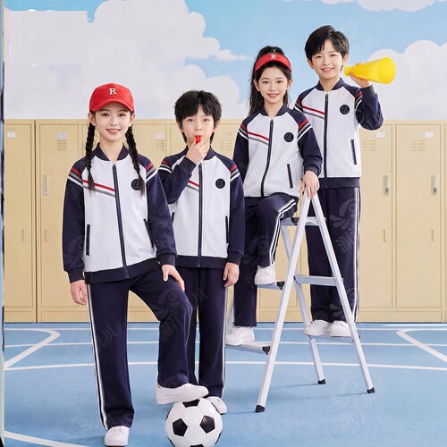 辽宁省沈阳市辽中区中学生春秋季校服第一款儿童高中生运动班服