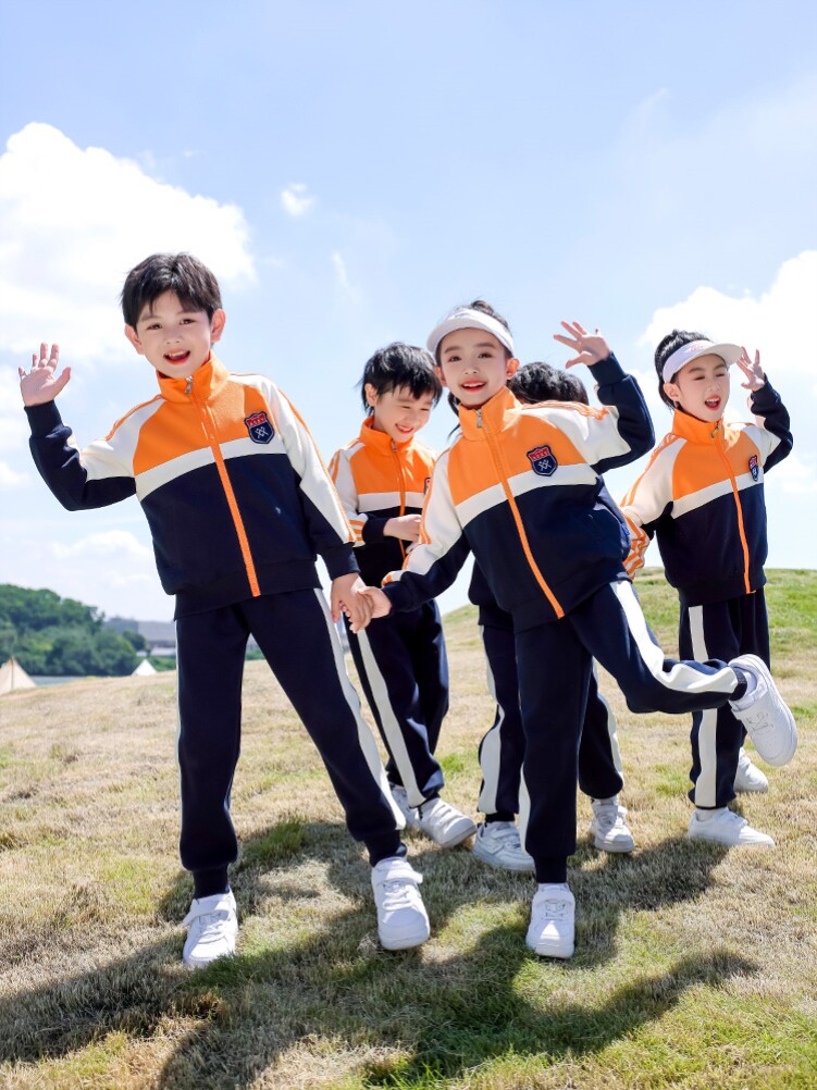 休闲运动风学院风班服英伦纯棉棒球服英伦风四件套棒球运动秋冬款