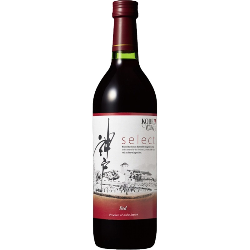 神户精选半干红葡萄酒 720ml 美乐梅洛赤霞珠 SELECT日本进口
