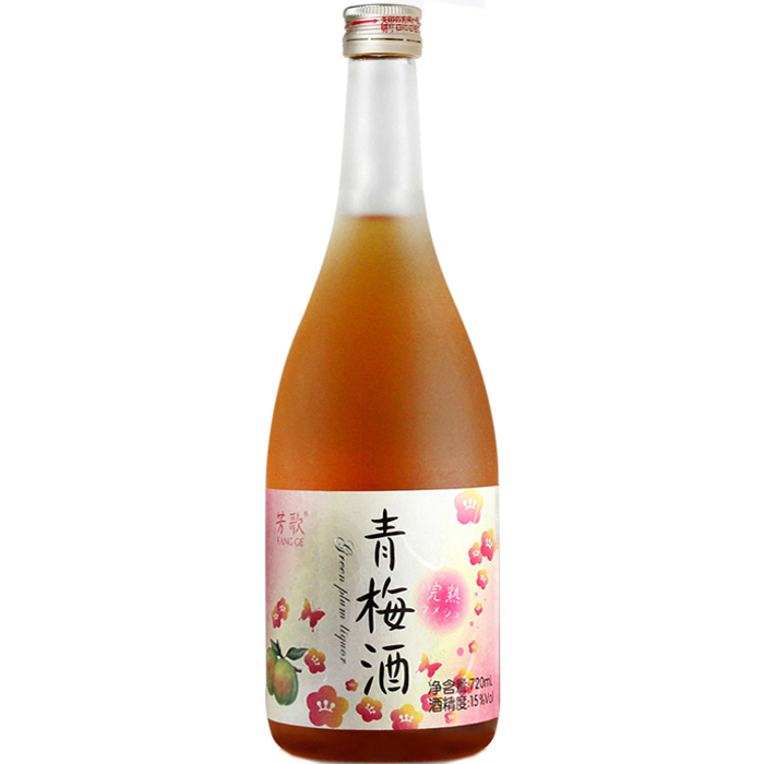 芳歌青梅酒720ml 果露酒 日本料理居酒屋 女生甜酒 日式果酒