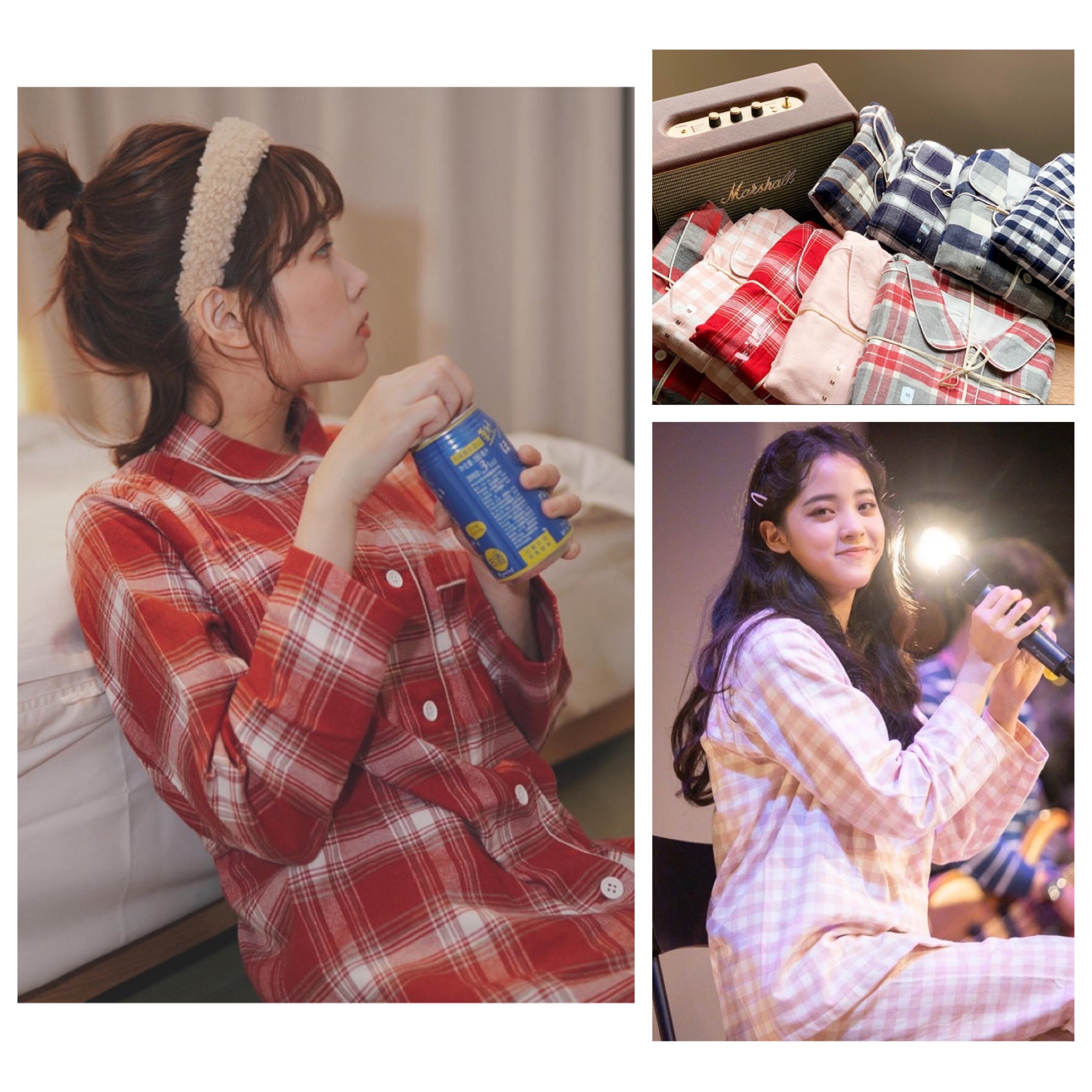 法兰绒磨毛~情侣男女睡衣~欧阳娜娜款