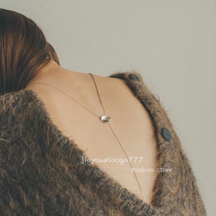 小众设计荷叶双层项链可调节 多种戴法 日系松本惠奈cl 荷塘月色