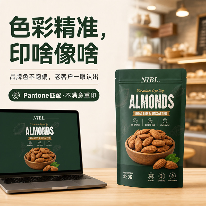 多色塑料自立袋定制食品级礼品袋印刷坚果袋茶叶包装袋零食自封袋