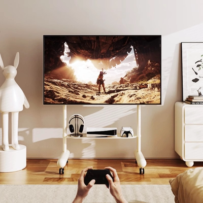 电视机可移动支架不锈钢带轮子通用创维海信小米40/55/65/75/85寸