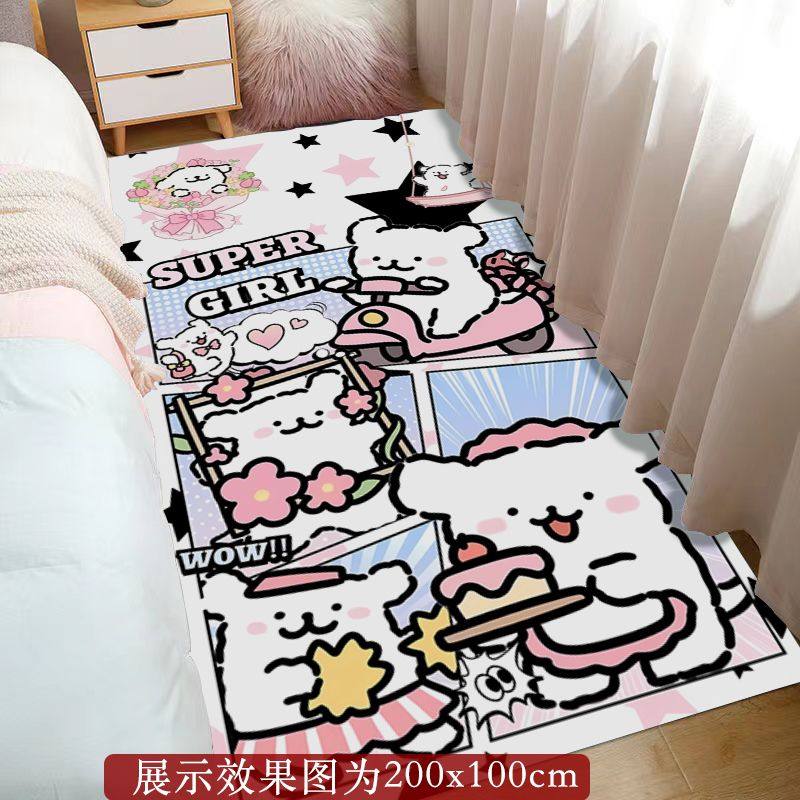 卡通线条小狗地垫可爱少女心卧室房间大面积床边毯玄关入户门脚垫,居家布艺,地毯,淘宝优惠券,粉丝福利购,淘宝优惠卷