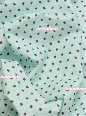 高颜值薄荷蓝桌布韩系星星波点桌布学生宿舍装饰桌布办公室桌布