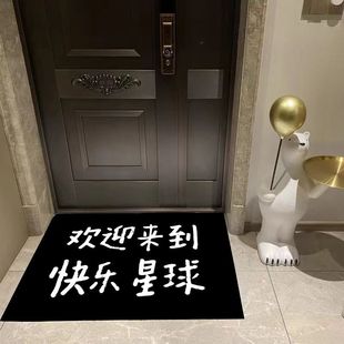 现代简约家用门口地垫入户门防水垫卧室装 饰脚垫客厅玄关防滑地毯