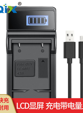 HQIX 适用GE通用DS5370 J1458W J1456W D016相机GB-10A电池充电器