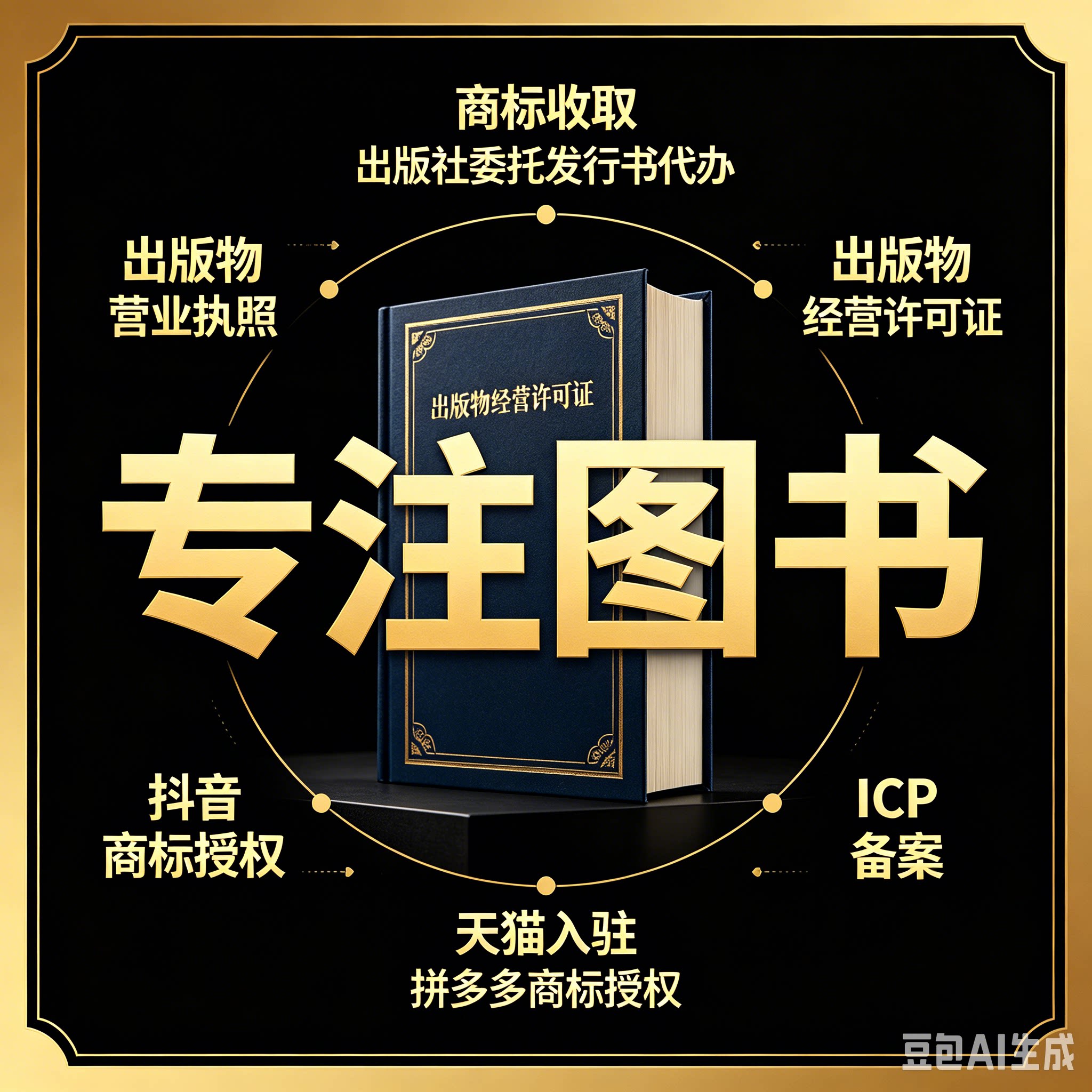 出版社授权征订委托发行抖音天猫其它设计服务