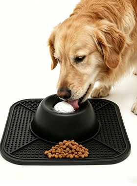 跨境新品 Pet lick bowl 宠物舔食碗狗狗缓食碗防滑硅胶狗舔垫