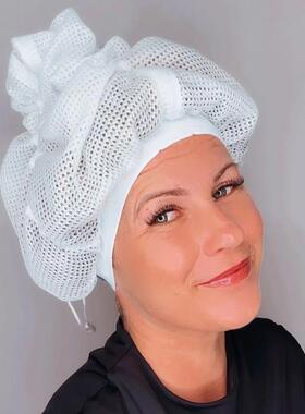 Net Plopping Cap For Drying Curly Hair用于干燥卷发网状扑通帽