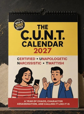 新品家居装饰2027中央商务部搞笑日历2027 THE C.U.N.T. CALENDAR