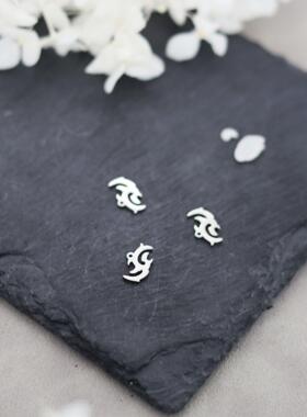 1pcs简约回旋镖不锈钢吊坠耳饰项链挂件个性diy饰品配件
