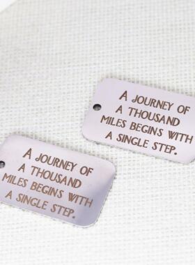 1pcsA journey of a thousand miles begins with a single step