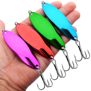 新款金属淡水路亚饵现货三本钩仿生假饵3克 5克-65克远投斜切亮片