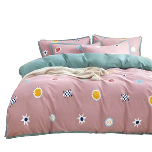 长相知家居100支长绒棉贡缎四件套