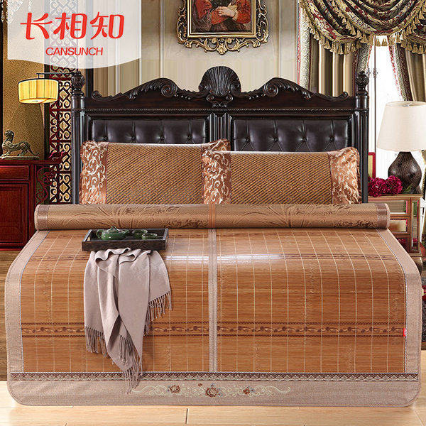 长相知 竹凉席 碳化竹席 1.8米 双面可用 折叠设计 天猫优惠券折后￥79包邮（￥119-40）