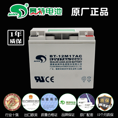 赛特消防主机12V17AH铅酸蓄电池