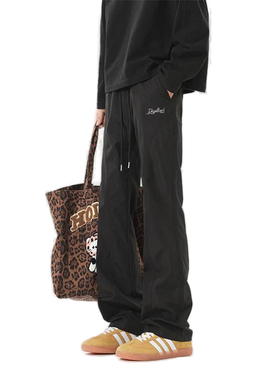 XUT 潮牌美式斜切弯刀微喇休闲长裤