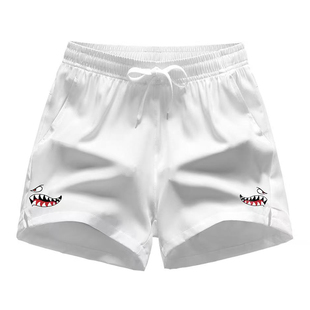 男女同款 三分运动短裤 鲨鱼齿潮牌篮球健身薄款 美式