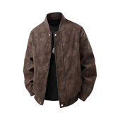 飞行夹克潮流棒球服皮衣外套男 加绒保暖美式 秋冬季 新款