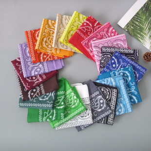 亏本处理 纯棉小方巾55X55cm丝巾骑车街舞头巾围巾西部牛仔围脖