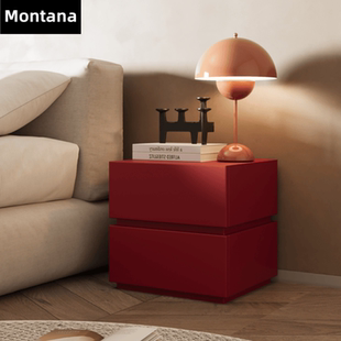 Montana 丹麦极简床头柜家用卧室实木收纳抽屉柜简约现代烤漆定制