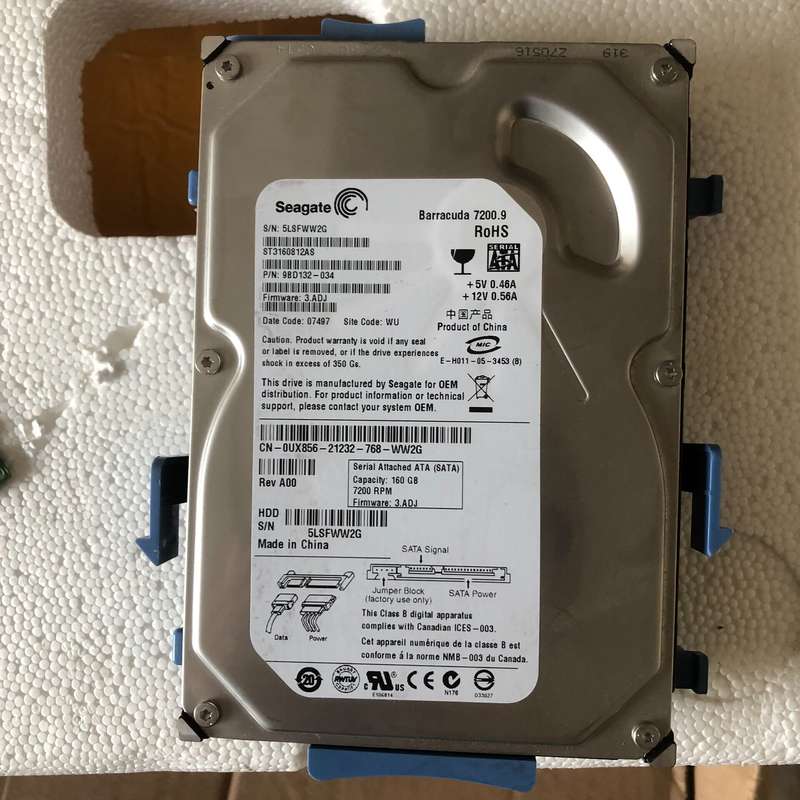 可维修-希捷160G机械硬盘，Barracuda 7200.9系列，-询价