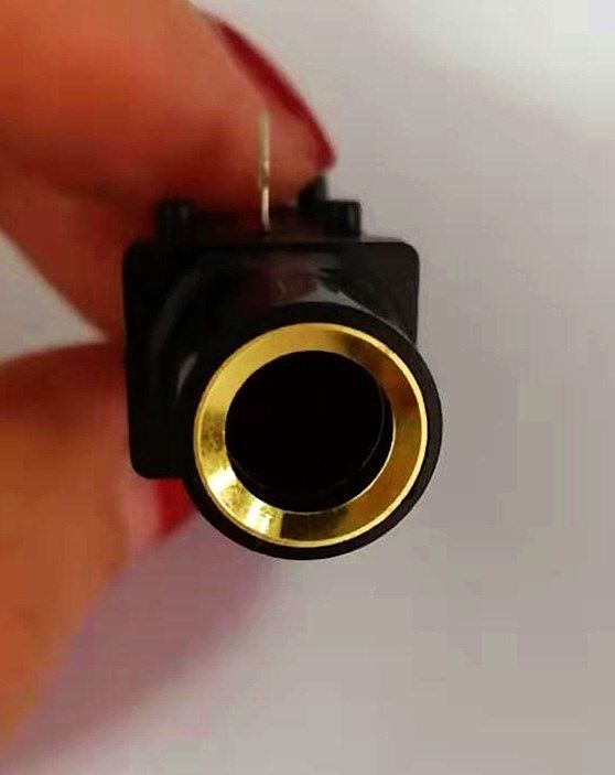 话筒插座 3脚 双声道 颈部长11mm 功放音响音频插座6.35耳机插座