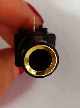 话筒插座 3脚 双声道 颈部长11mm 功放音响音频插座6.35耳机插座