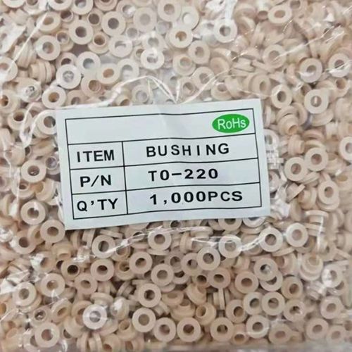 TO-220耐高温 绝缘粒 绝缘帽 晶振管垫片 M3螺丝 矽胶晶振管
