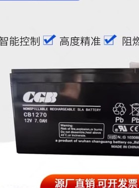 西奥电梯救援装置松闸电源 长光 CGB蓄电池CB12v4ah 5ah 7ah电瓶