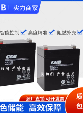武汉长光CGB蓄电池CB1250 CB1240 CB1270西奥电梯 消防应急12V5AH