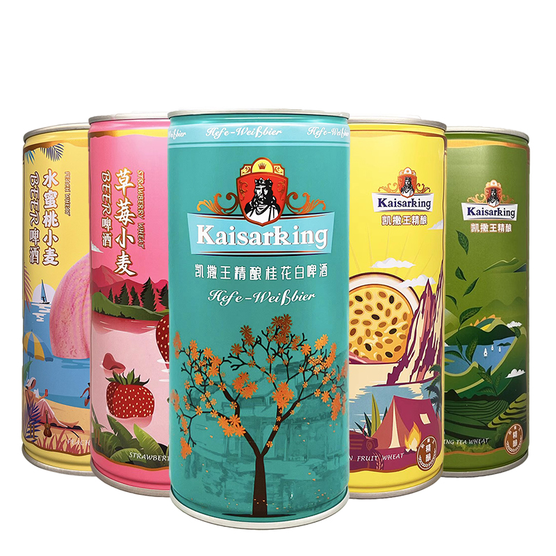 凯撒王精酿桂花白啤罐装小麦白啤