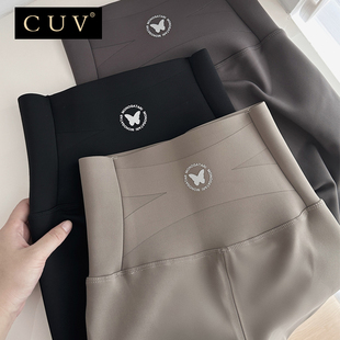 2024新款 女胖mm外穿秋冬季 高腰弹力收腹提臀加绒内搭 鲨鱼裤 大尺码