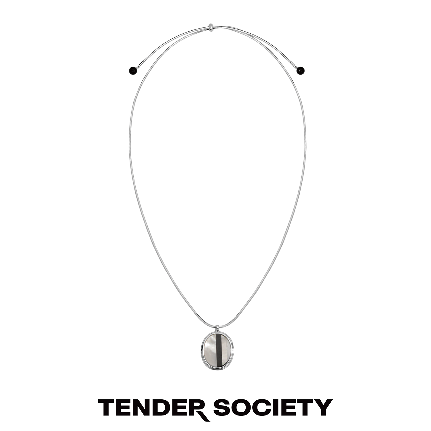 Tender Society Aurora极光系列贝母拼接抽拉蛇骨项链